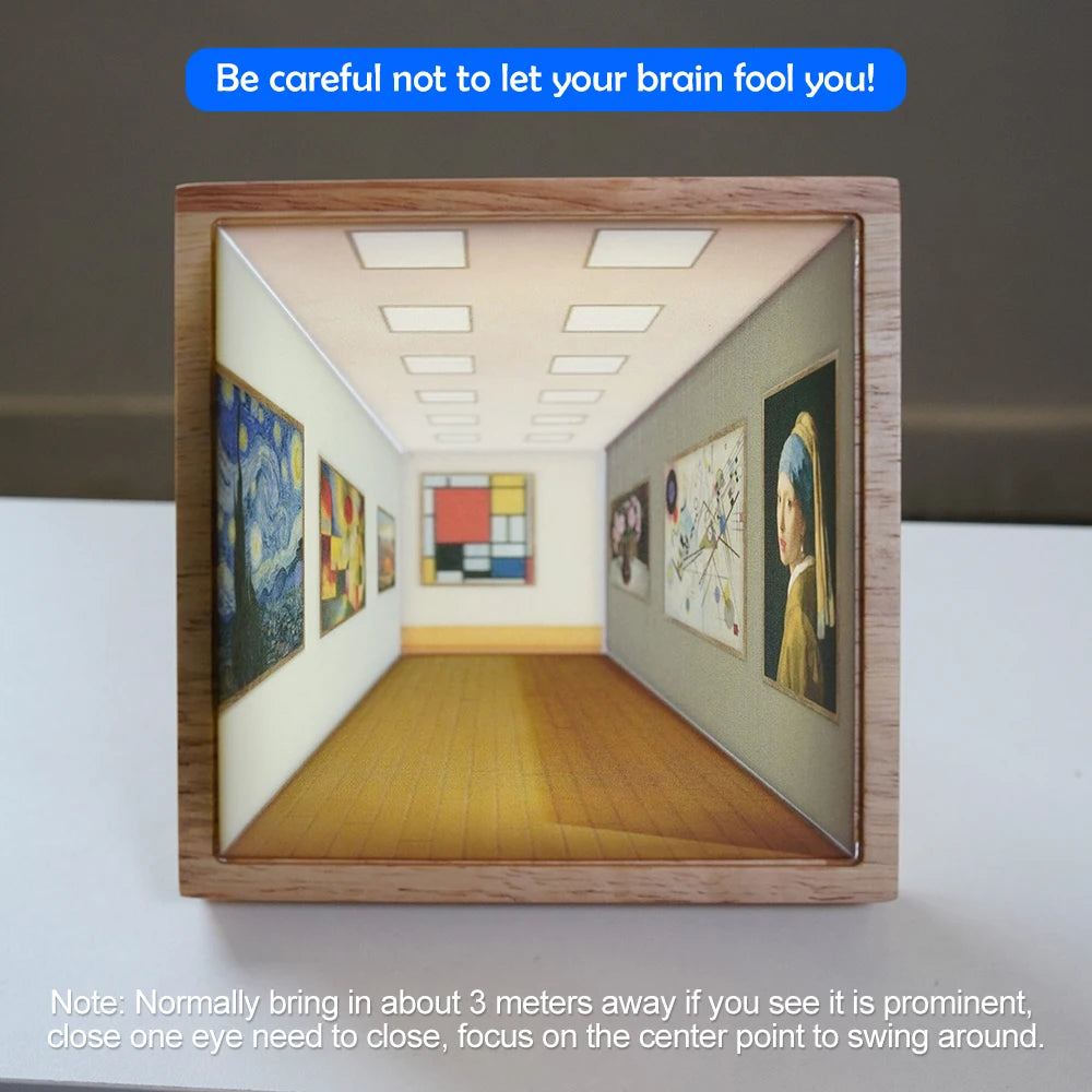 3D Optical Art Wall Light