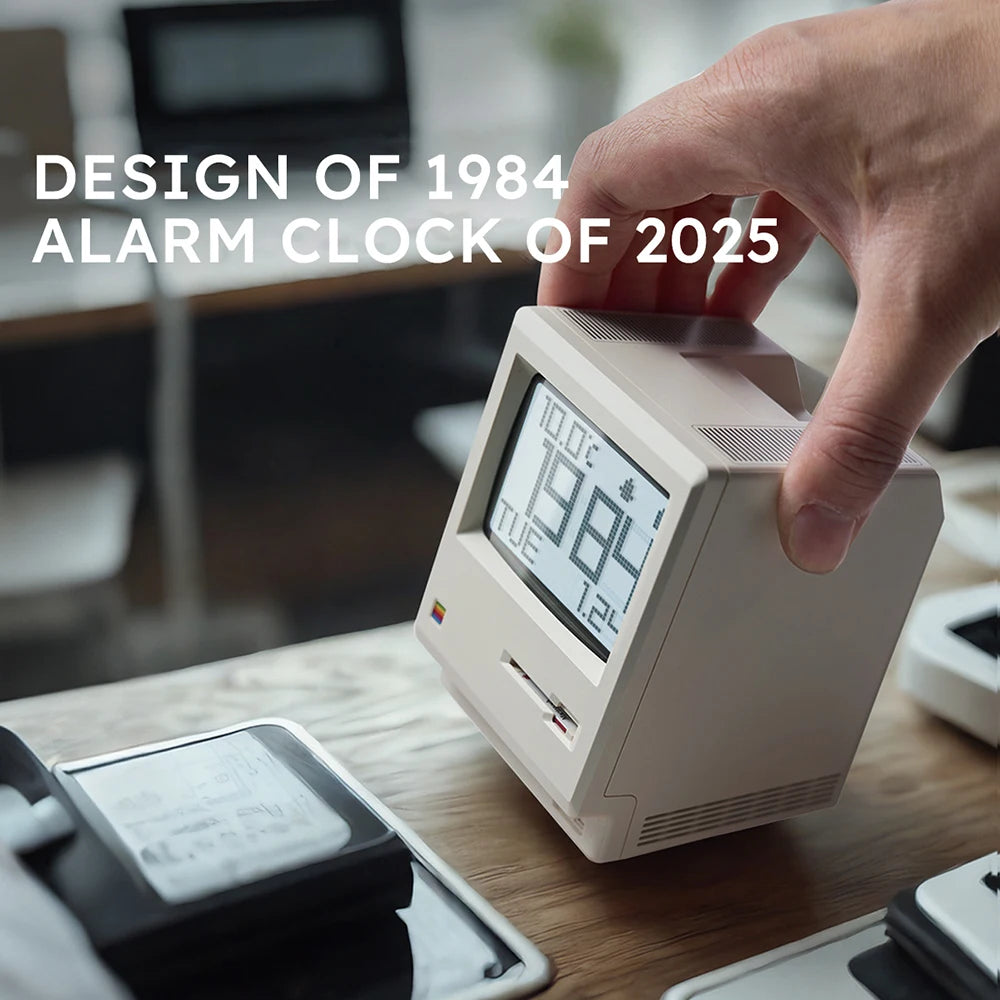 RayCue Maclock Retro Pixel Alarm Clock