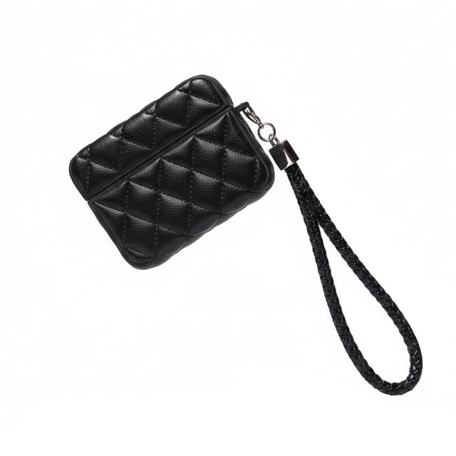 Pink Puffer Jacket AirPods Case - Soft Down Jacket Design with Hand Strap