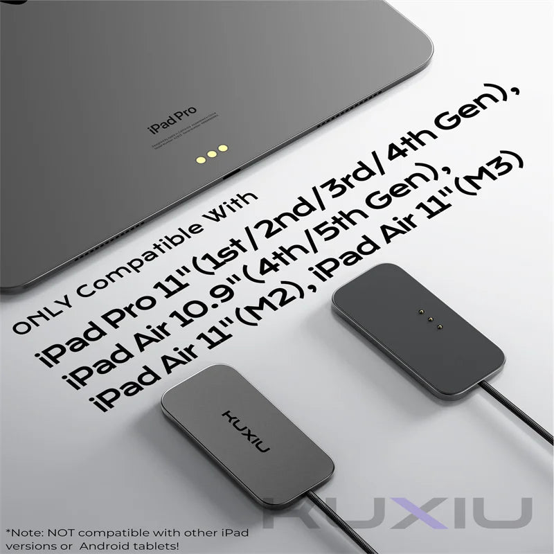 KUXIU M30 Magnetic Wireless Charger for iPad Pro/Air