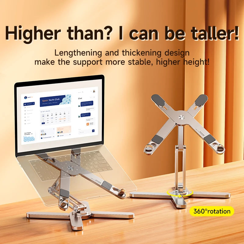 Aluminum Alloy Laptop Stand 360° Foldable