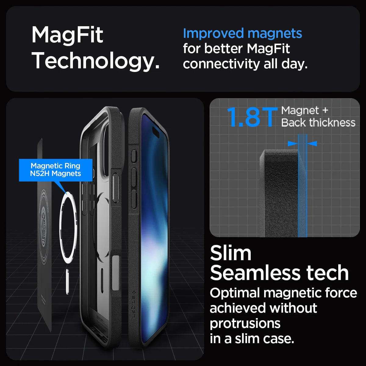 Spigen Core Armor MagFit iPhone Case for iPhone 16 Pro Max/Pro