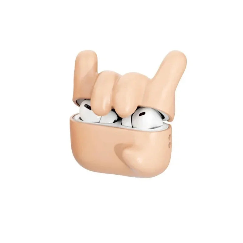 Finger Gesture Silicone AirPods Case Fun Customizable