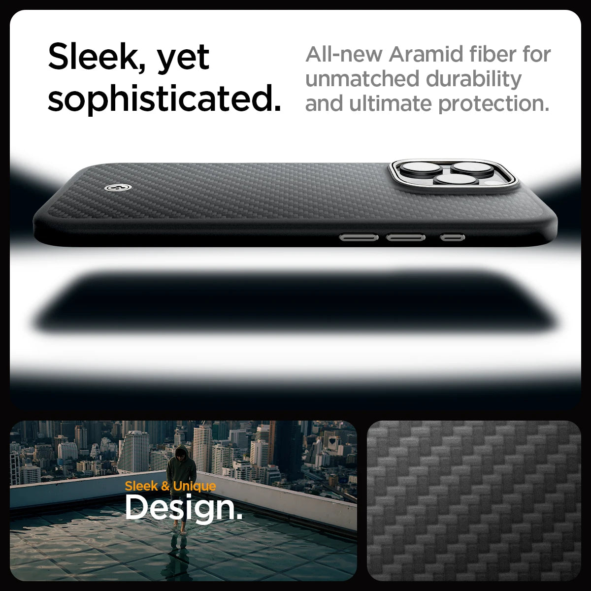 Spigen Enzo Aramid MagFit iPhone Case for iPhone 16 Pro Max/Pro