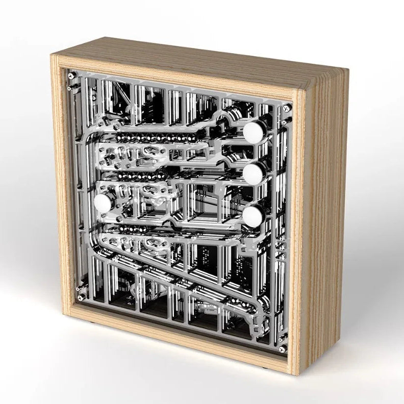 Rolling Ball Clock - Premium Brass Timepiece
