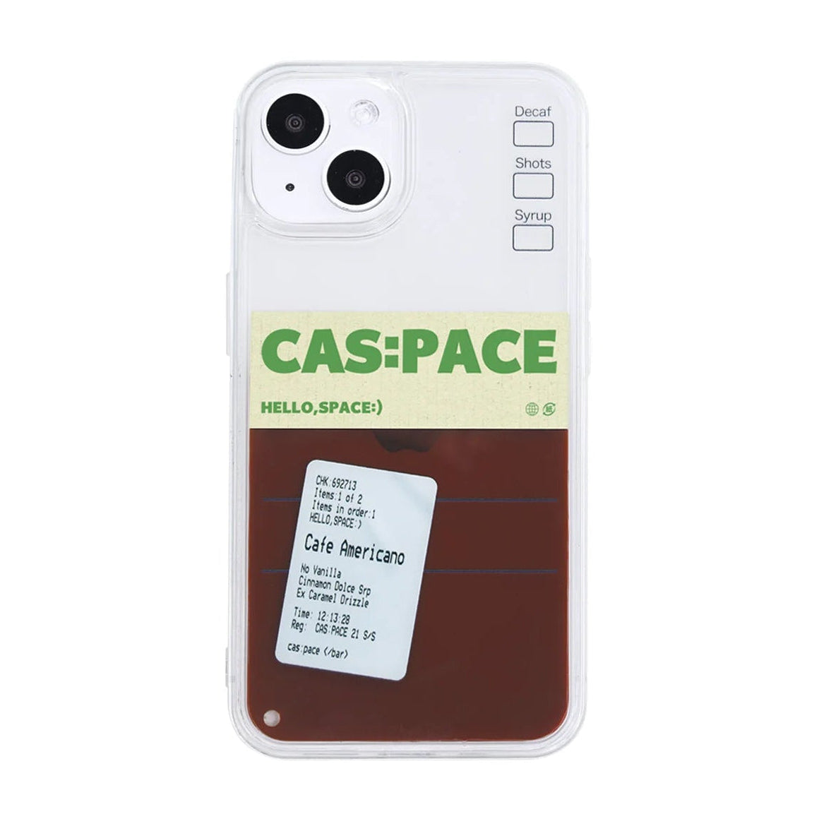 Cas:pace Liquid Coffee MagSafe iPhone Case | Dynamic Quicksand Effect