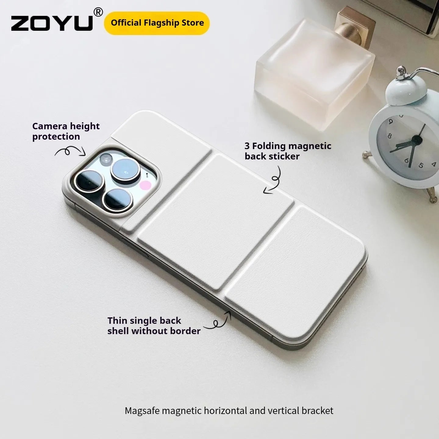 ZOYU iPhone Case Suitable Ultra Thin Magnetic