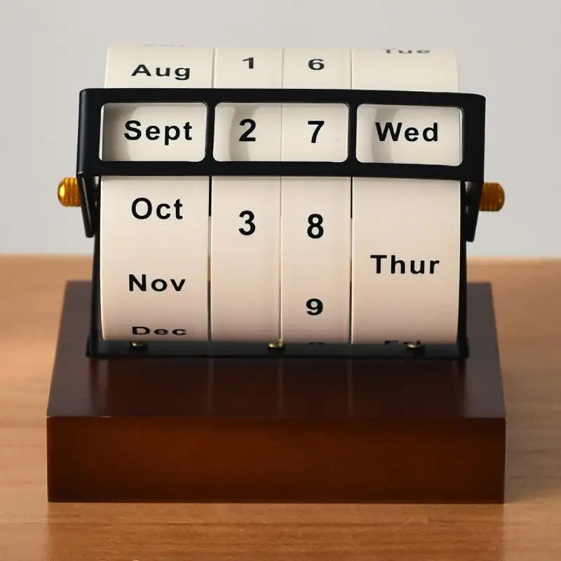 Rotating Wheel Perpetual Calendar