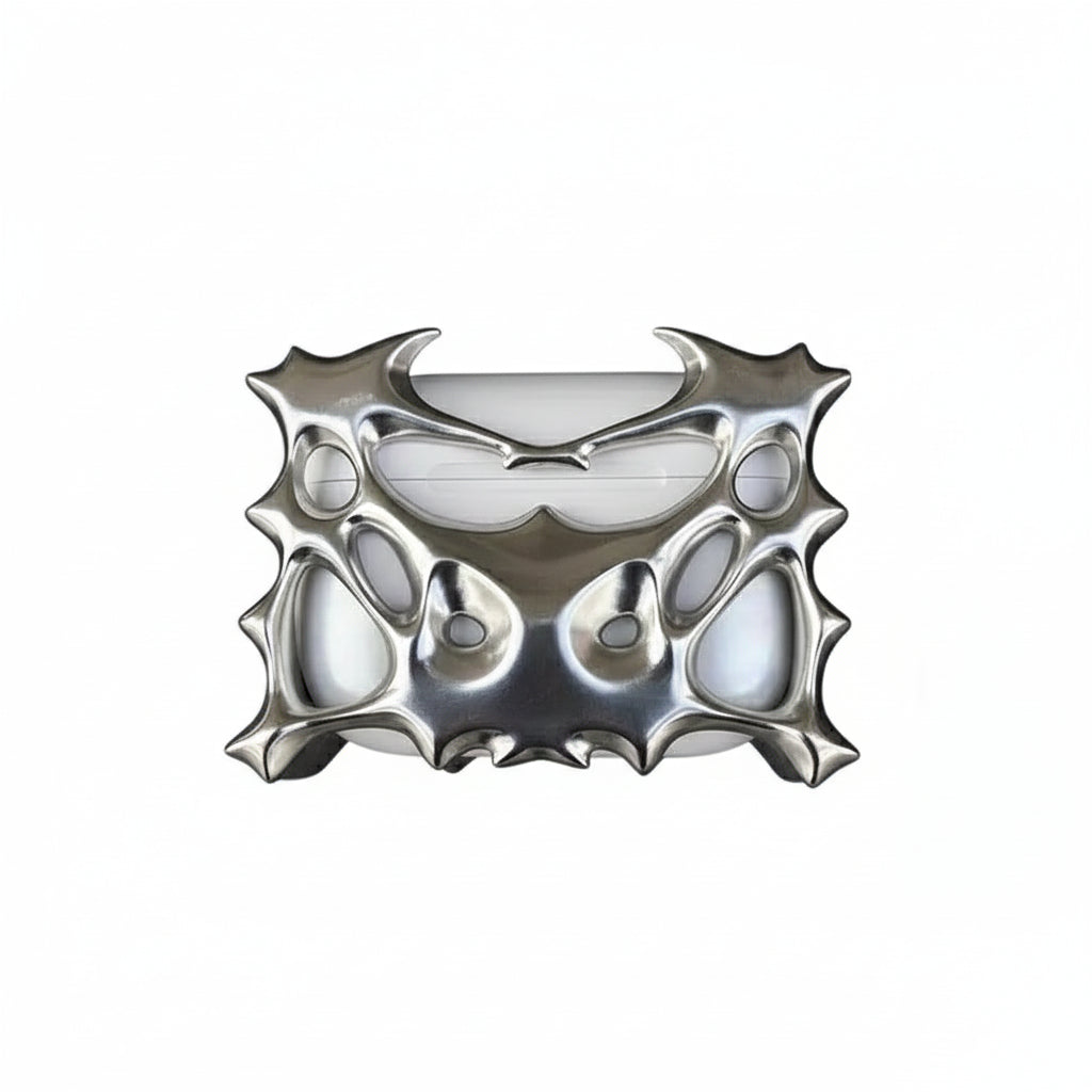 Spike Chrome AirPods Case Luxury Designer Edition