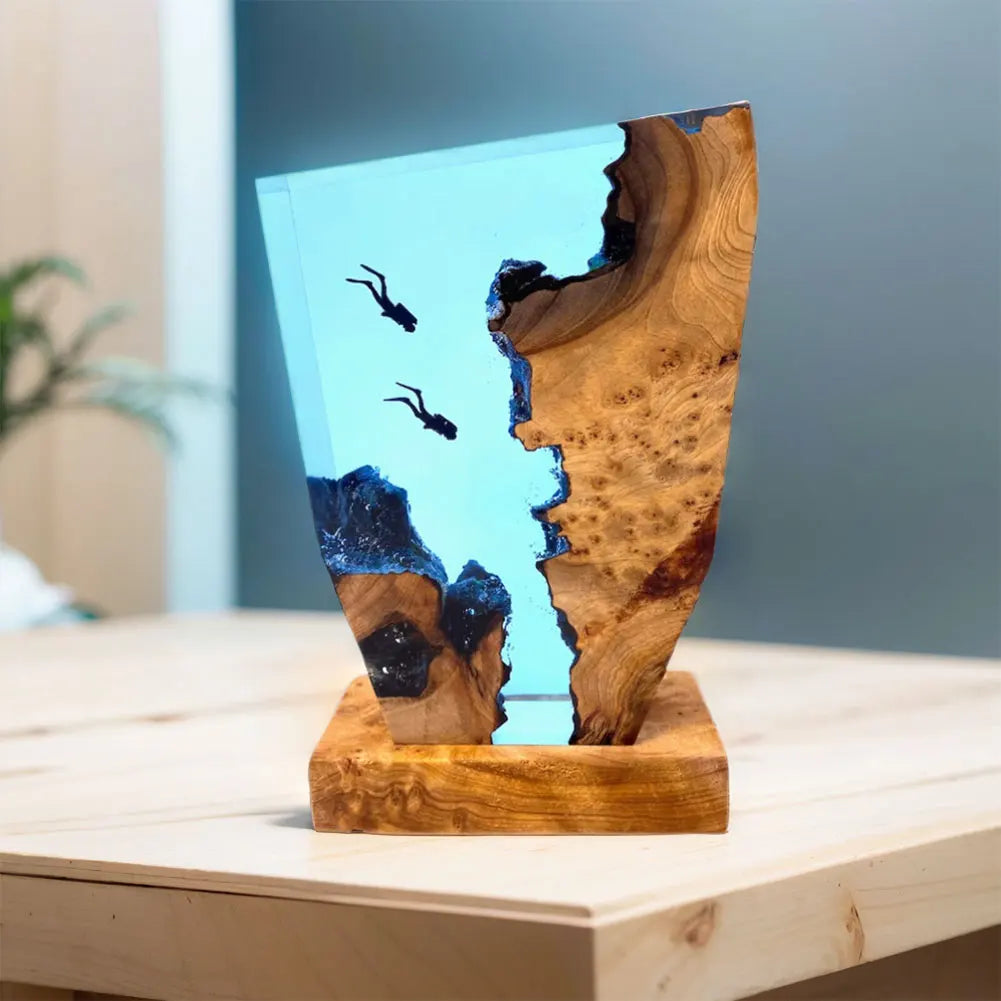 Deep Sea Diver Resin Table Lamp