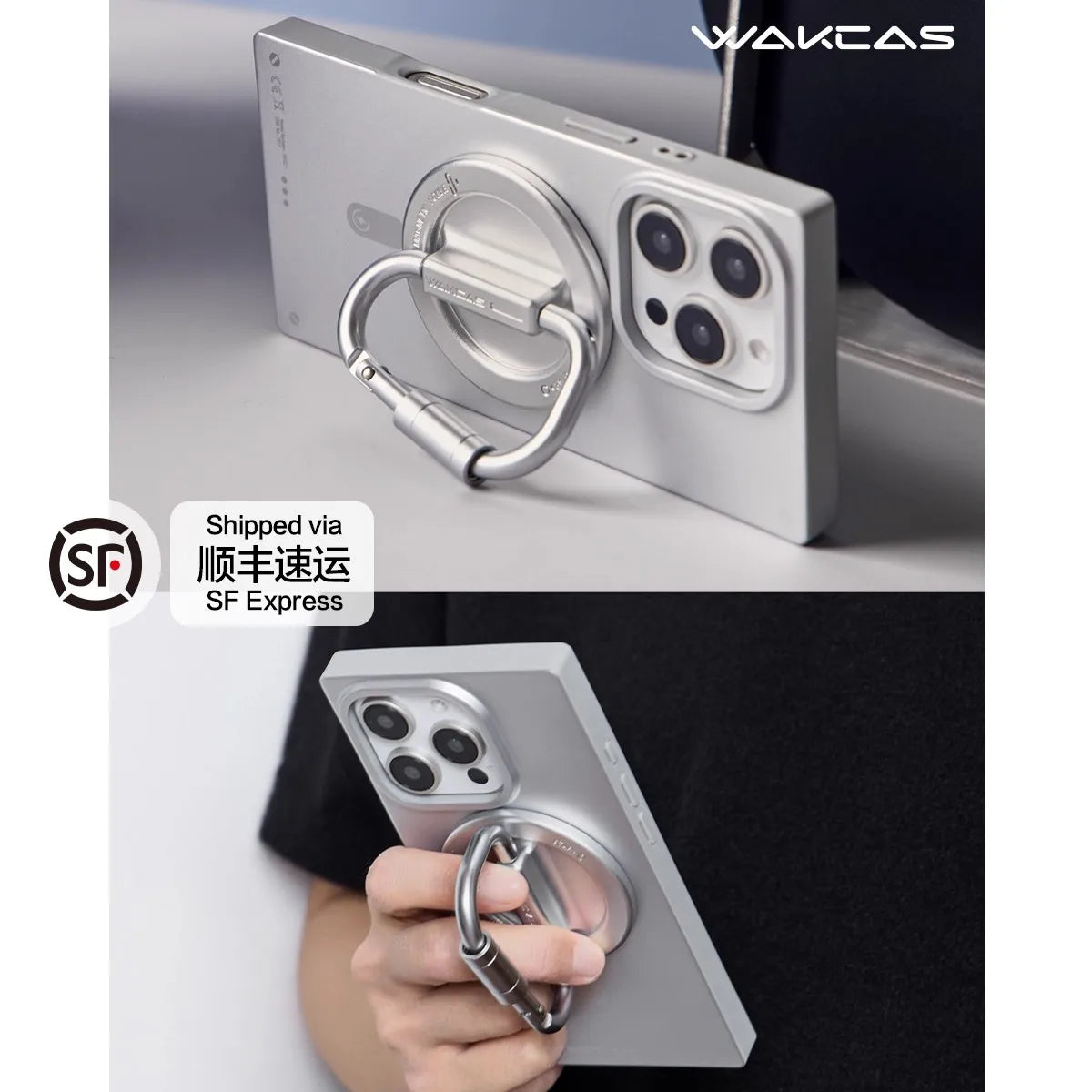 Wakcas Matte Magnetic Square iPhone Case