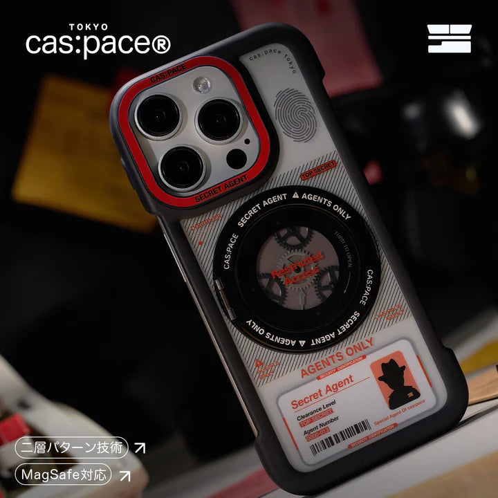 Cas:pace Secret Agent MagSafe iPhone Case | Rotatable Folding Stand