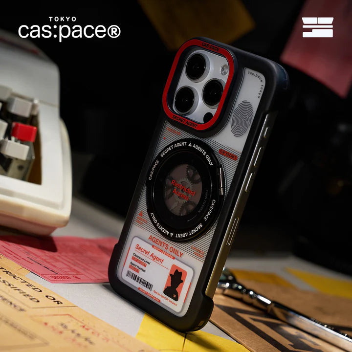 Cas:pace Secret Agent MagSafe iPhone Case | Rotatable Folding Stand