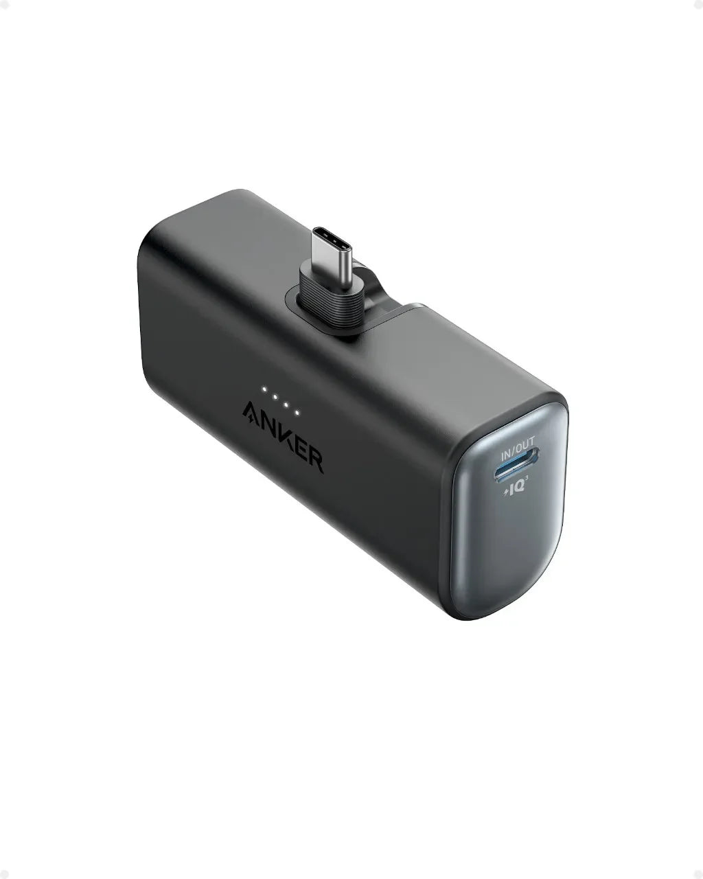 ANKER iPhone 16 Portable Charger, Nano Power Bank with Built-in USB C Connector, 5,000mAh Portable Charger 22.5W