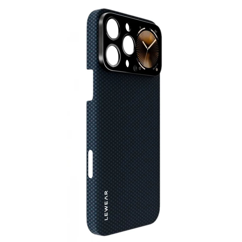 Kevlar Fiber Smart Case with Touch Screen for iPhone 16 Pro Max