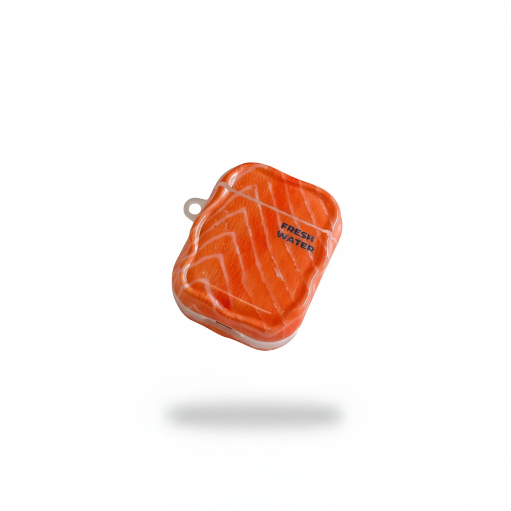 Protective AirPods Case Fun Food Design with Pendant