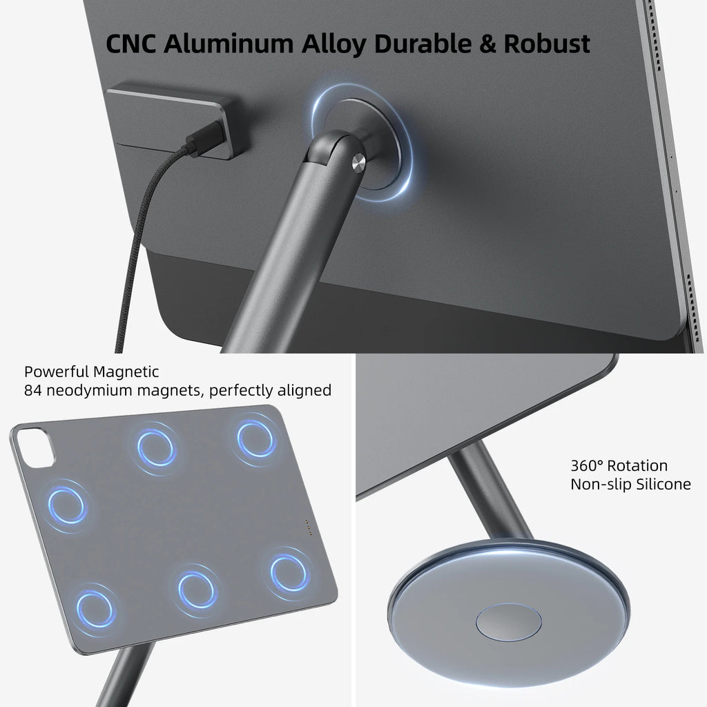 KUXIU X44 PRO Magnetic Wireless iPad Charging Stand 360