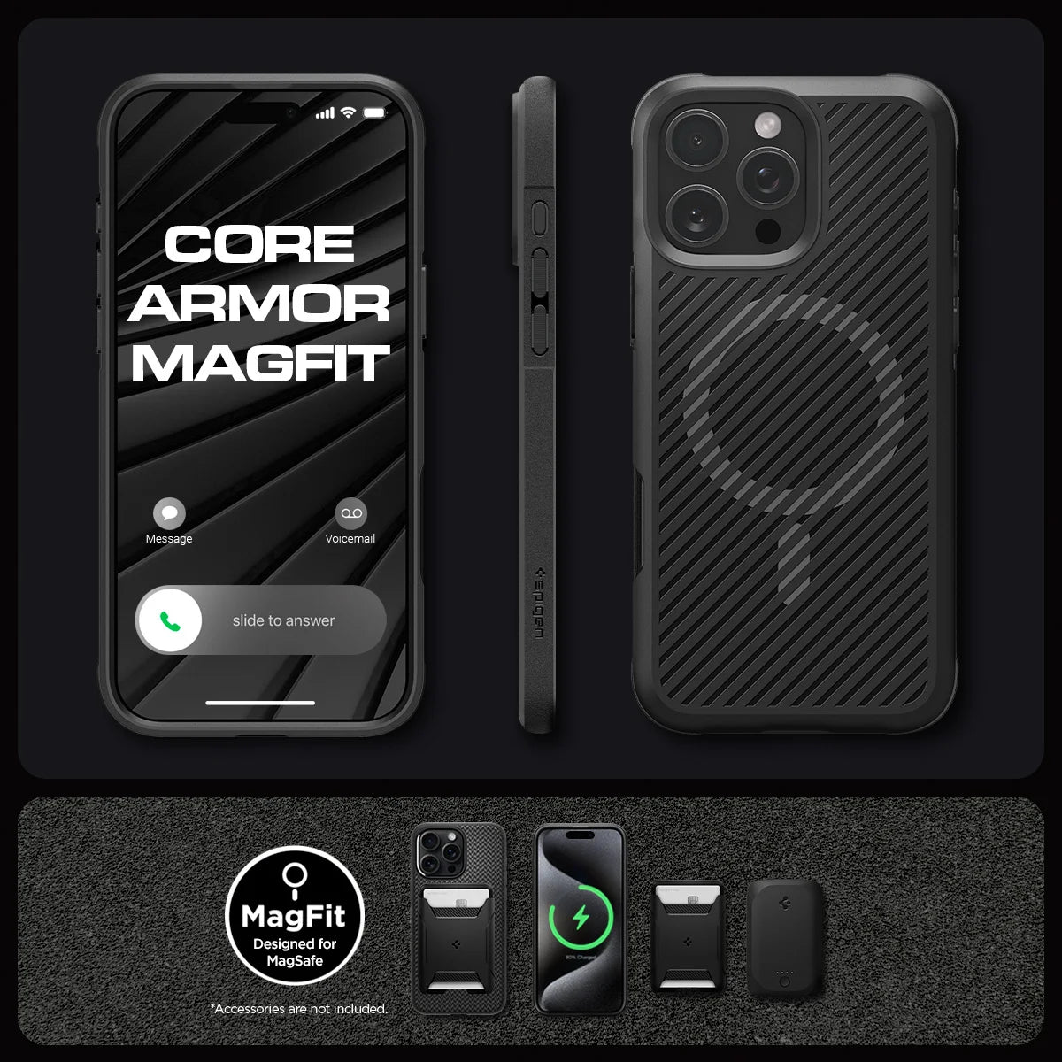 Spigen Core Armor MagFit iPhone Case for iPhone 16 Pro Max/Pro