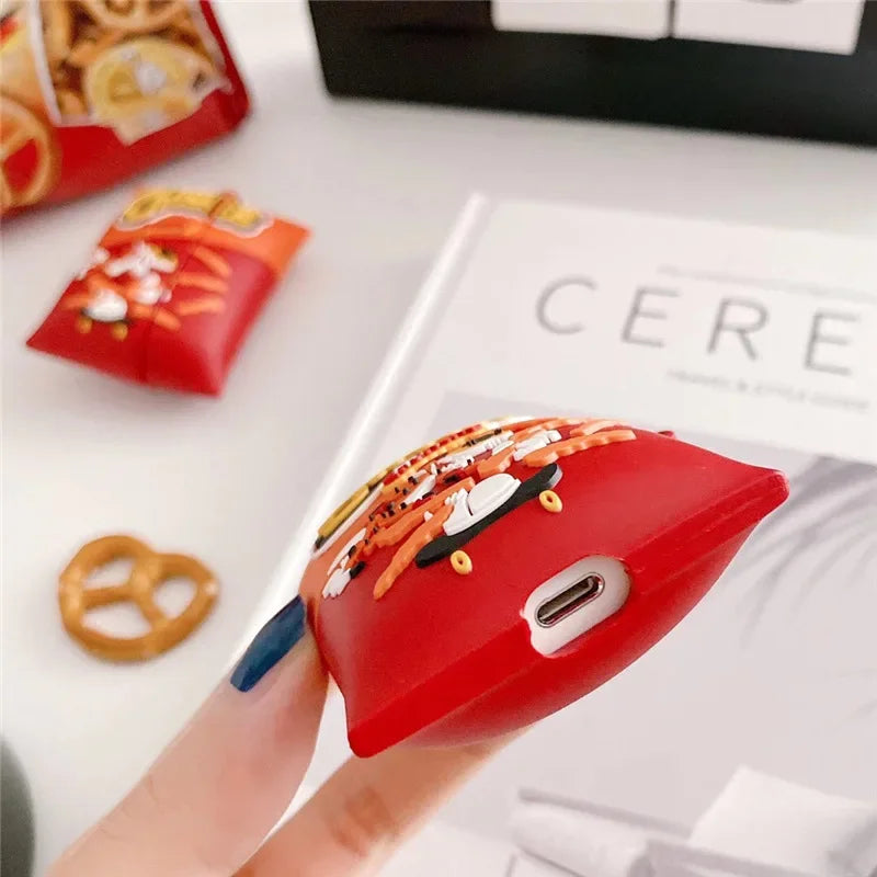 Cheetos Bag AirPods Case - 3D Snack Design Silicone Cover