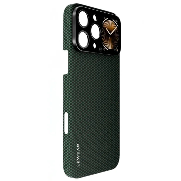 Kevlar Fiber Smart Case with Touch Screen for iPhone 16 Pro Max