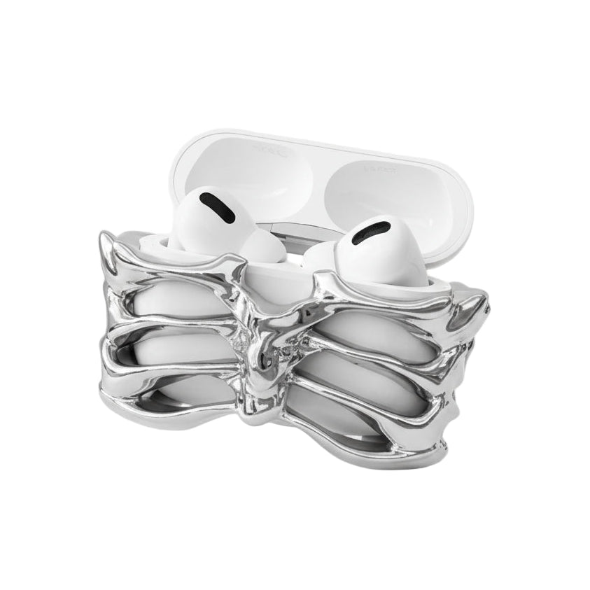 Metal Skeleton AirPods Case 3D Openwork Design