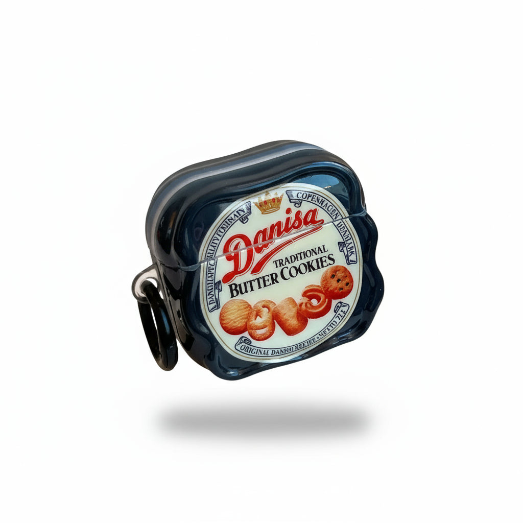 Protective AirPods Case Fun Food Design with Pendant