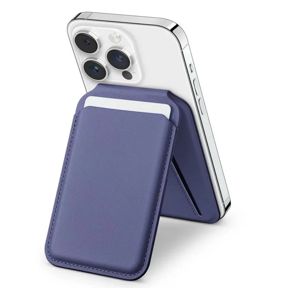 MagSafe Magnetic Flip Wallet Leather Card Holder