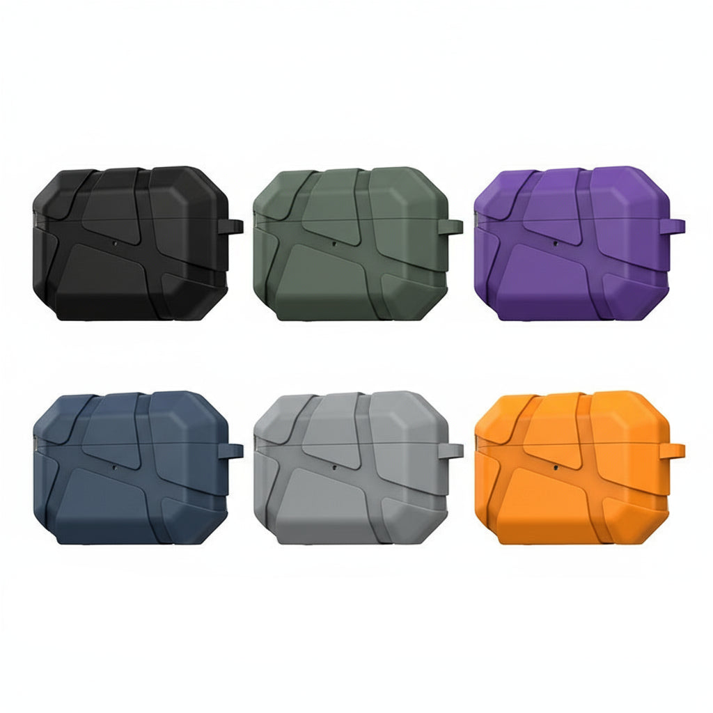 Silicone AirPods Case TPU Protective with Carabiner