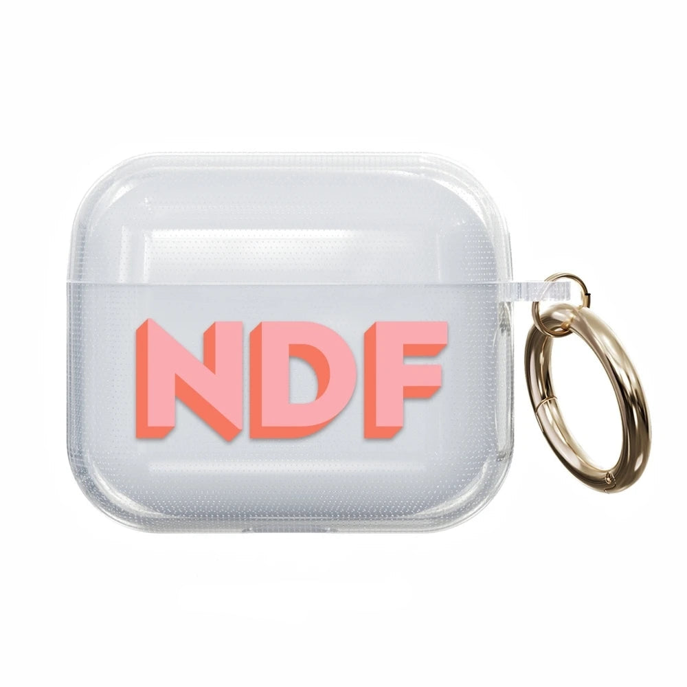 Personalized Rainbow Monogram AirPods Case Custom Initial