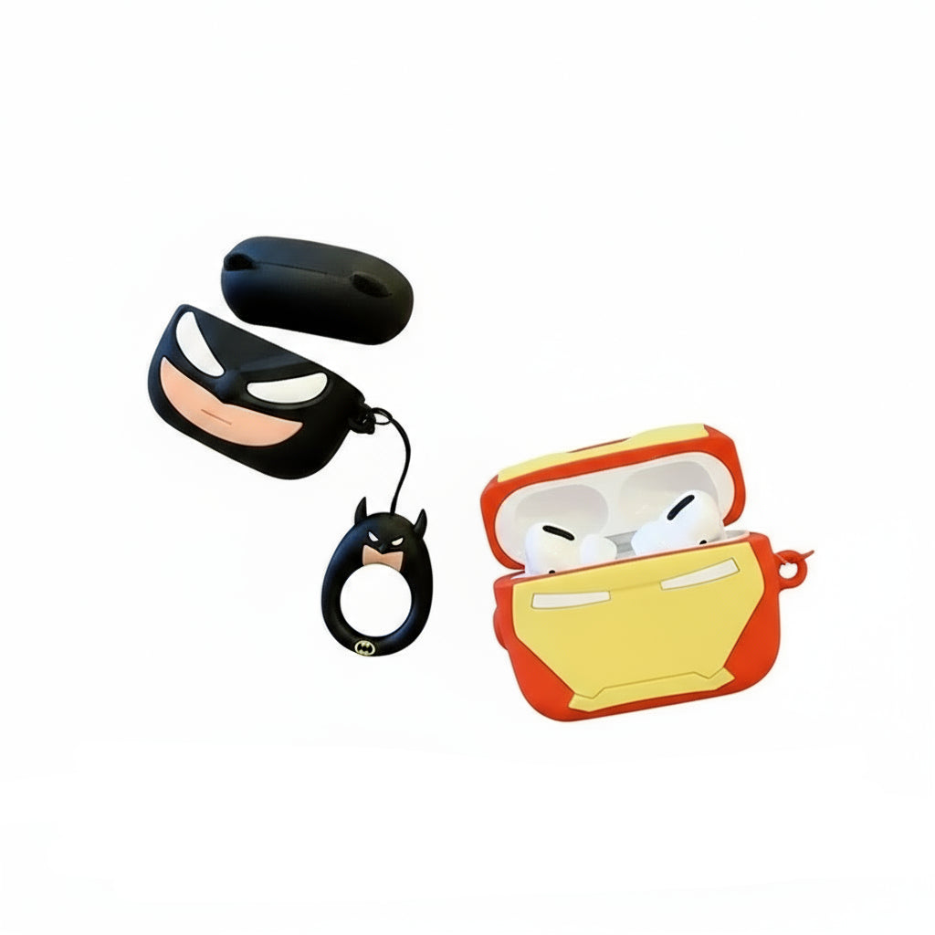 Marvel Superhero AirPods Case Spider-Man, Iron Man, Captain America Silicone