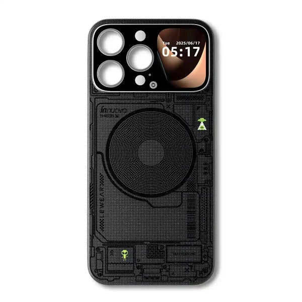 Kevlar Fiber Smart Case with Touch Screen for iPhone 16 Pro Max