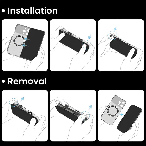 Kevlar Fiber Smart Case with Touch Screen for iPhone 16 Pro Max