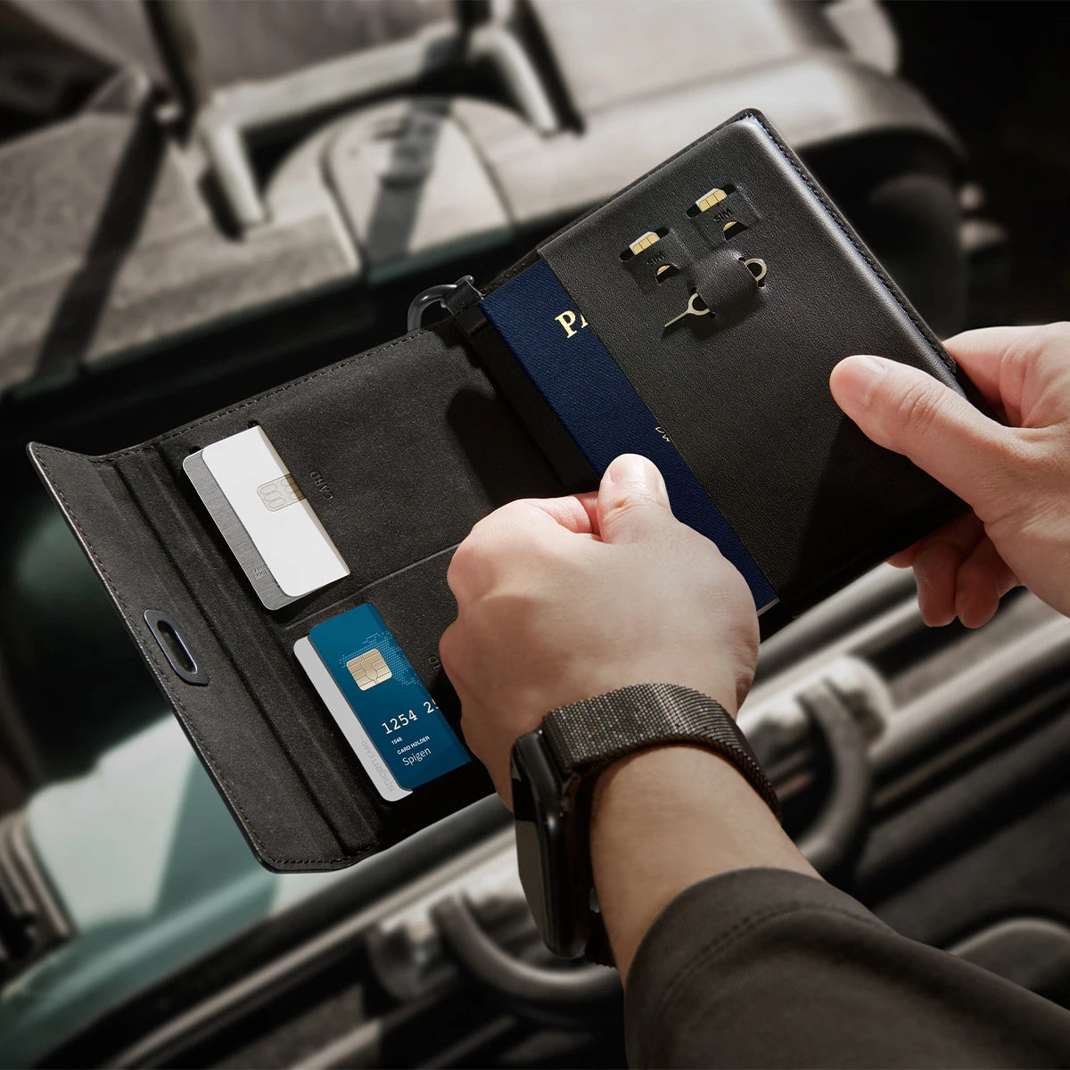 Spigen Universal Passport Holder with RFID Blocking