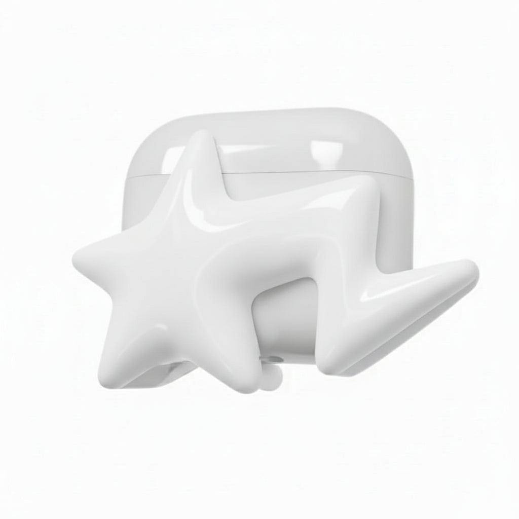 Star Pattern Silicone AirPods Case Design