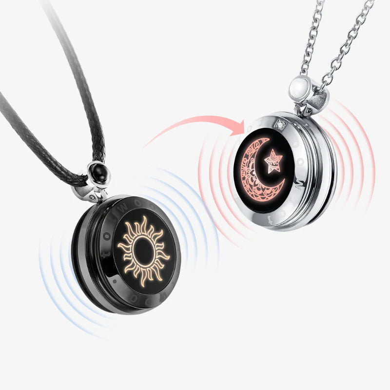 Totwoo Long Distance Touch Necklace for Couples