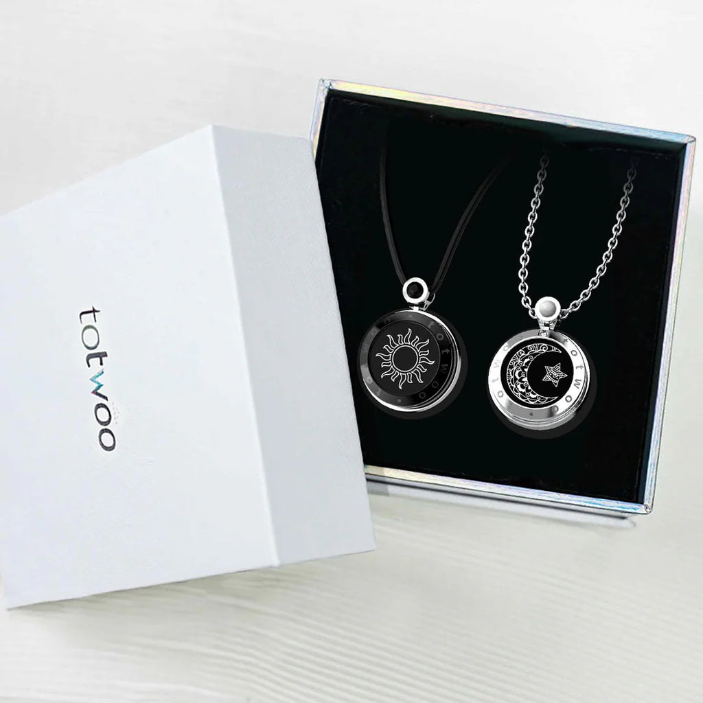 Totwoo Long Distance Touch Necklace for Couples