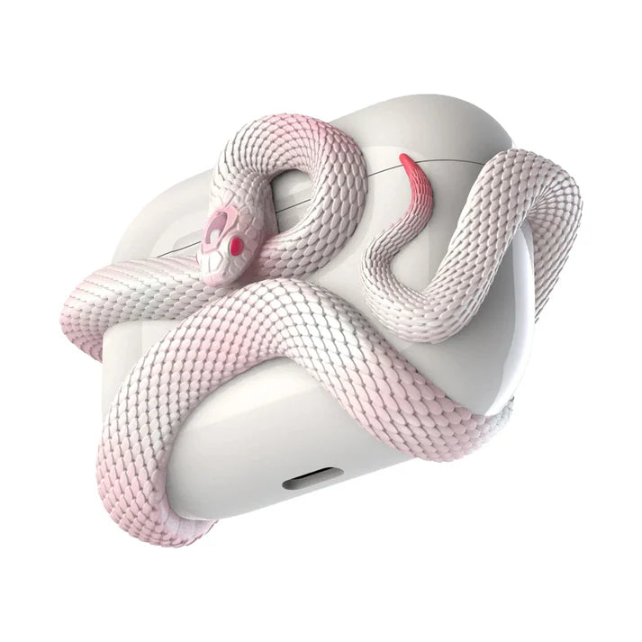 Snake Viper AirPods Case 3D Resin Serpent Design