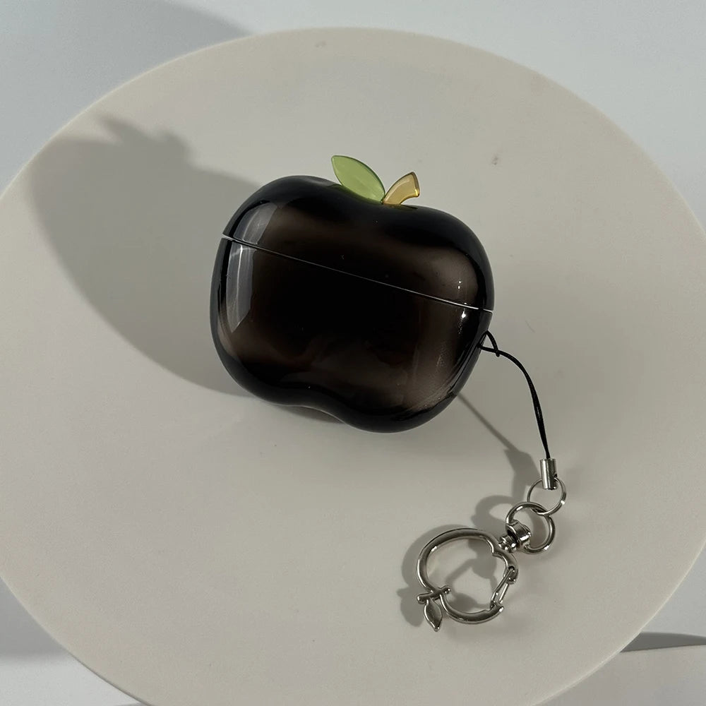 Transparent Fruit AirPods Pro Case Drop-Proof Apple Shape