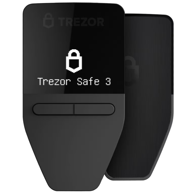 Trezor Safe 3 Crypto Hardware Wallet