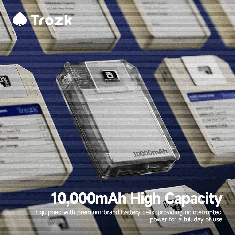 Trozk Retro Magnetic Power Bank Floppy Disk 10000 mAh