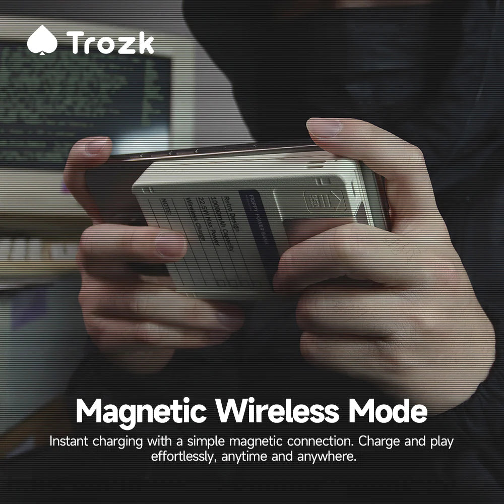 Trozk Retro Magnetic Power Bank Floppy Disk 10000 mAh