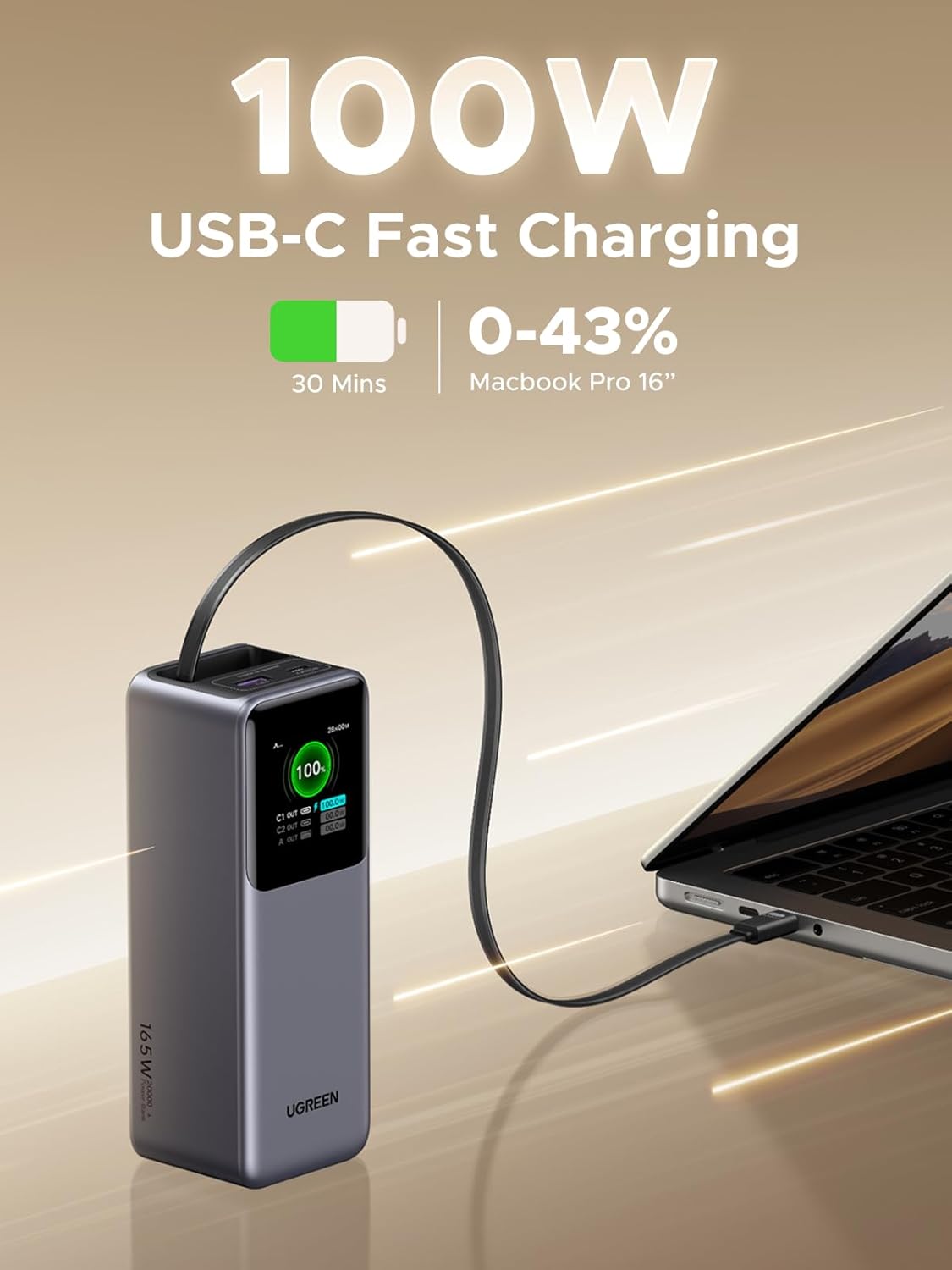 UGREEN Nexode 165W 20000mAh Power Bank