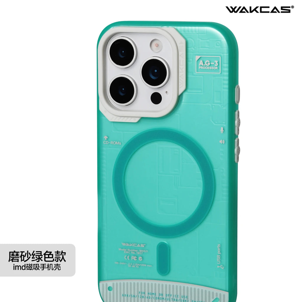 Wakcas Color Mechanical MagSafe iPhone Case | Matte Magnetic Protection