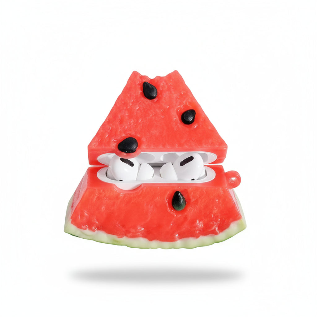 3D Watermelon AirPods Case Silicone