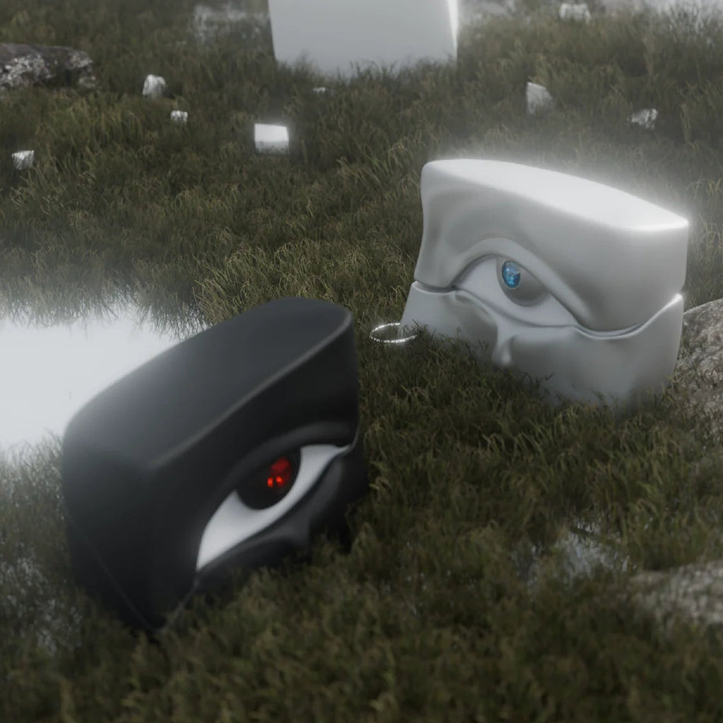 Alien Silver Weeping Eye AirPods Case Unique Anti-Drop Protective Cover