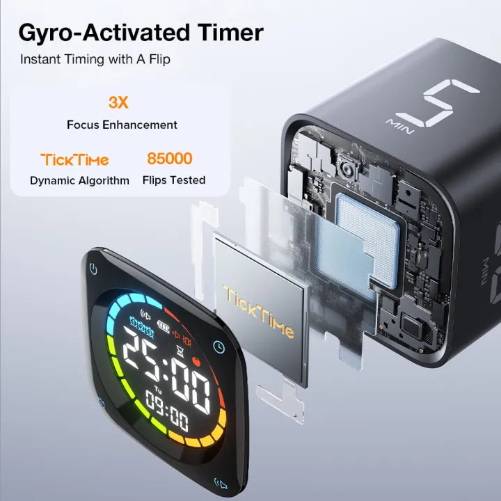 TK3 Pomodoro Timer Cube Desk Productivity Timer