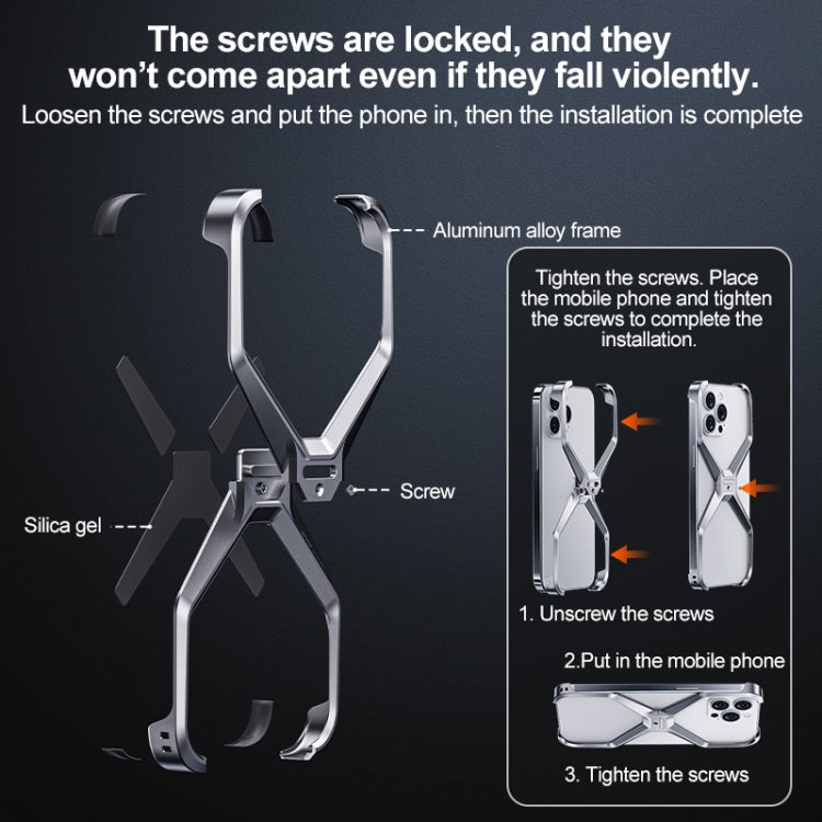 Aluminum Alloy X iPhone Case