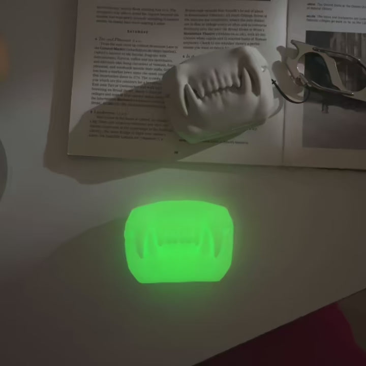 Glow in the Dark Tiger Tooth AirPods Case Silicone