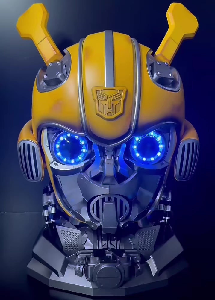 Bumblebee Voice Control Helmet - Wearable Transformers Mask with LED Lights
