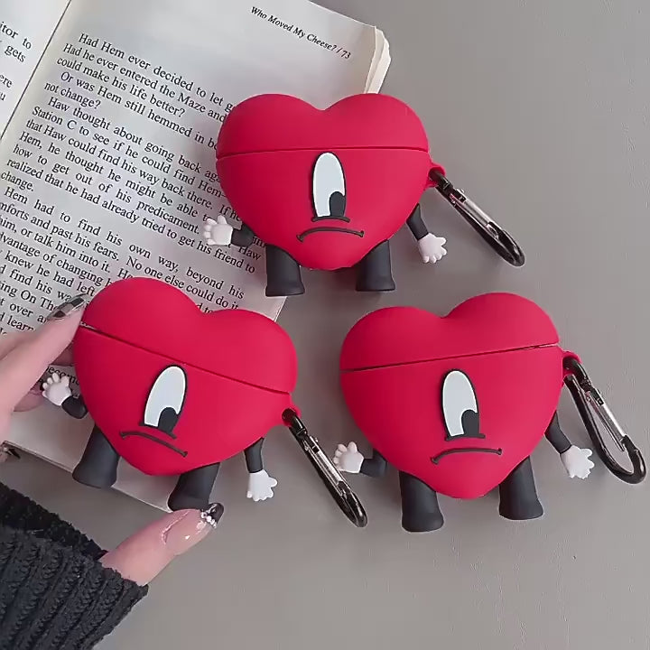 Bad Bunny AirPods Case Cartoon Silicone